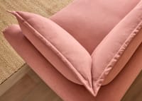 Weekender Sofa in Strawberry Milkshake Pink Linen