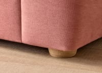Weekender Sofa in Strawberry Milkshake Pink Linen