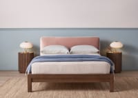 SLUMBER BACH BED DARK OAK FLUSHED CHEEK VELVET 02 043