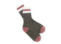 Toastie Sock - Medium/ Large 7-11 -  Welly Boot Green and Icing Sugar