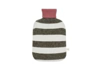 Huggins Hot Water Bottle - Standard - Welly Boot Green and Icing Sugar