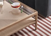 Square Keepsake Coffee Table in Light Oak
