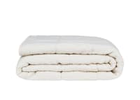 Stripey Slubby Linen Quilt - 200cm x 230cm - Butterscotch