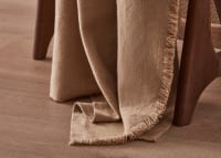 Nuzzler Merino Wool Blanket 170 x 180 cm in Taupe
