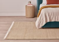 Flecky Wool Rug - 140 x 200 - Ochre