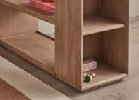 Shelfie Side Table in Whitewashed Oak
