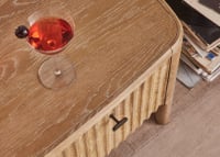 Heyday Media Unit in Whitewashed Oak