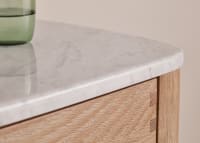 Marmo Desk in Whitewashed Oak