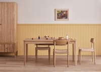 Jigsaw Kitchen Table in Whitewashed Oak