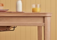 Jigsaw Kitchen Table in Whitewashed Oak