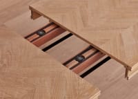 Jigsaw Kitchen Table in Whitewashed Oak