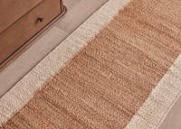 Bordy Edge Jute Runner 80 x 240 cm in Oat