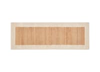 Bordy Edge Jute Runner 80 x 240 cm in Oat