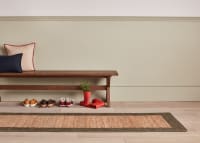 Bordy Edge Jute Runner 80 x 240 cm in Green