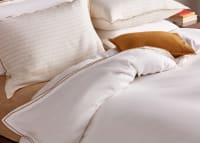 Twin Trim Classy Cotton Duvet Cover Superking in Butterscotch