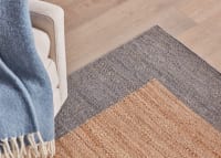 Bordy Edge Jute Rug 200 X 300 cm in Blue