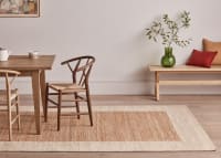 Bordy Edge Jute Rug 140 x 200 cm in Oat