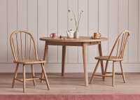 Pair of Chortler Kitchen Chairs in Whitewashed Oak