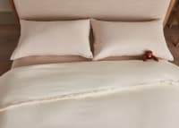 Classy Cotton Duvet Cover Double in Oat Milk