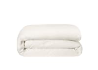 Twin Trim Classy Cotton Duvet Cover Superking in Oat Milk