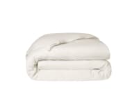 Twin Trim Classy Cotton Duvet Cover Superking in Oat Milk