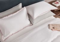 Twin Trim Classy Cotton Set of 2 Pillowcase - Standard - Raspberry Fool