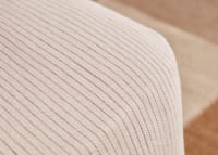 Stripey Slubby Linen Fitted Sheet Superking in Raspberry Fool