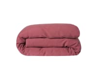 Lazy Linen Duvet Cover - Superking - Raspberry Fool