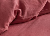 Lazy Linen Duvet Cover - Superking - Raspberry Fool