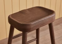 Bumble Kitchen Stool in Dark Oak