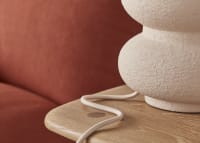Triple Scoop Ceramic Lamp - Large - Sandcastle Beige