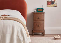 Bastille Side Table in Dark Oak with the Monroe Bed