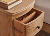 Bastille Side Table in Whitewashed Oak