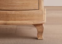 Bastille Side Table in Whitewashed Oak
