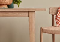 Bread Kitchen Table in Whitewashed Oak