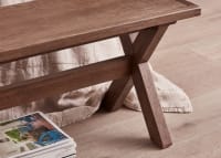 Scooch Kitchen Bench in Dark Oak