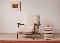 Shearer Squishbag Accent Chair in Dark Oak