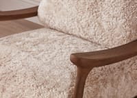 Shearer Squishbag Accent Chair in Dark Oak