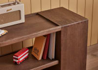 Shelfie Side Table in Dark Oak