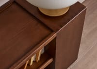 Shelfie Side Table in Warm Ash