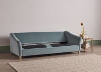 Brioche Sofa Bed in Tidepool Teal Velvet