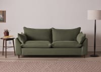 Slow Riser Sofa Bed in Waxed Jacket Green Linen