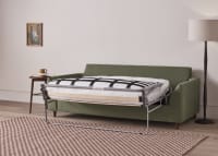 Slow Riser Sofa Bed in Waxed Jacket Green Linen