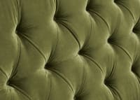 Bed in a Button in Grass Clippings Green Velvet