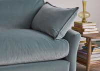 Brioche Sofa Bed in Tidepool Teal Velvet