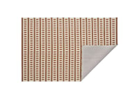 Laddery Wool Rug - 140cm x 200cm - Conker Clash and Chocolate Chops Brown