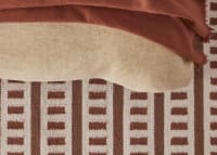 Laddery Wool Rug - 140cm x 200cm - Conker Clash and Chocolate Chops Brown