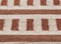 Laddery Wool Rug - 140cm x 200cm - Conker Clash and Chocolate Chops Brown