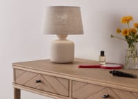 Dapple Ceramic Table Lamp - Small - Sandcastle Beige