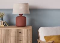 Dapple Ceramic Table Lamp - Large - Cinnamon Sticks Orange